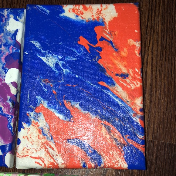 Bundle of 3 Pour Paintings - Picture 3 of 6